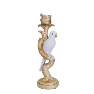 CASTIÇAL PAPAGAIO BRANCO