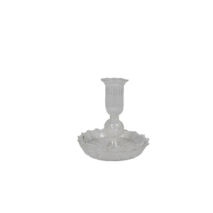 CASTIÇAL VINTAGE VIDRO FINO XS - TRANSPARENTE