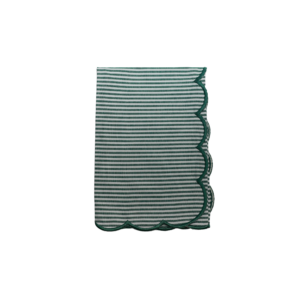 GUARDANAPO DE RISCAS VERDES E BRANCAS