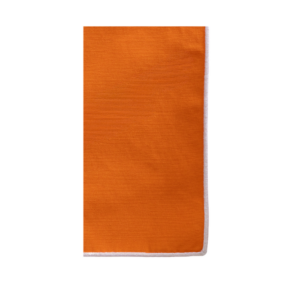 GUARDANAPO LARANJA COM DEBRUM BRANCO