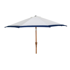 GUARDA-SOL BRANCO COM BARRA AZUL