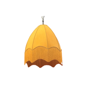 CANDEEIRO DE FRANJAS AMARELO