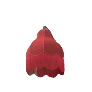 CANDEEIRO DE FRANJAS ROSA ESCURO