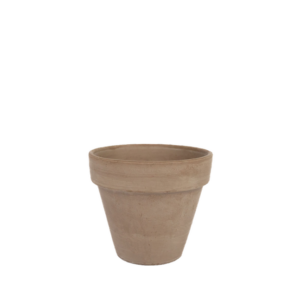 VASO DE BARRO CASTANHO - 12CM