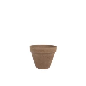VASO DE BARRO CASTANHO - 21CM