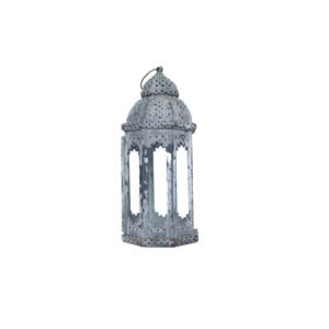 GRAY MOROCCAN LANTERN M