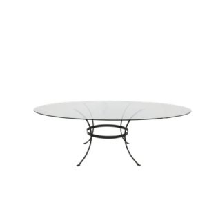 MESA DE VIDRO REDONDA
