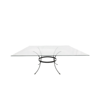 MESA DE VIDRO QUADRADA