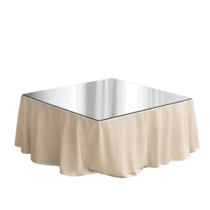 MESA QUADRADA TAMPO ESPELHO