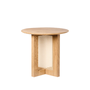 LIGHT BROWN SIDE TABLE - 50 X 50 X 50 CM