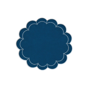 MARCADOR REDONDO AZUL PETRÓLEO COM DEBRUM BRANCO