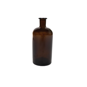 FRASCO DE VIDRO ÂMBAR - 17,5CM