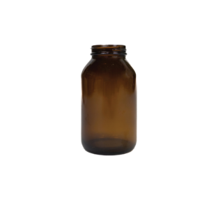 FRASCO DE VIDRO ÂMBAR - 15CM