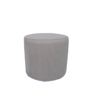 GRAY CYLINDER POUF