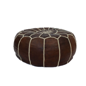 BROWN OTTOMAN POUF
