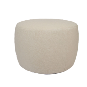 OFF-WHITE BOUCLÉ ​​POUF