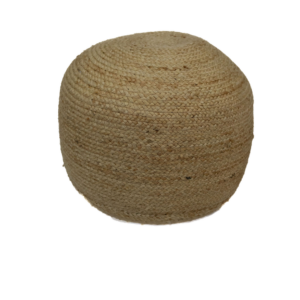 ROUND JUTE POUF