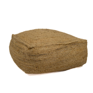 SQUARE POUF JUTE L