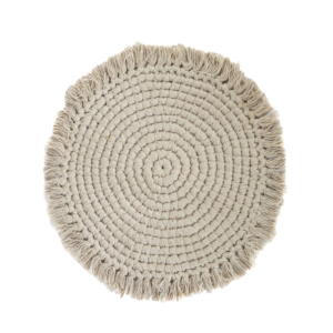 RAW MACRAMÉ CHARGER PLATE