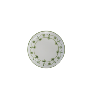 GREEN HAND-PAINTED BREAD PLATE