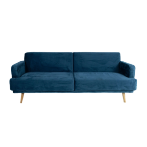 SOFA VELUDO AZUL PETRÓLEO
