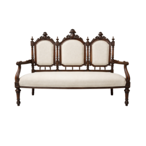 SOFÁ CANAPÉ FRANCÊS CASTANHO 3 PAX