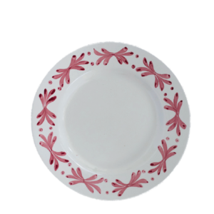 PINK FLORAL DINNER PLATE