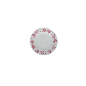 PINK FLORAL DESSERT PLATE