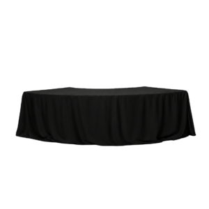 BLACK TABLECLOTH FOR CURVE TABLE - LARGE
