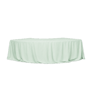 GREEN MINT TABLECLOTH FOR CURVE TABLE - LARGE