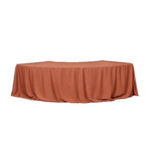 TERRACOTTA TABLECLOTH FOR CURVE TABLE - SMALL