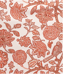 TOALHA QUADRADA PADRÃO TERRACOTA COM FUNDO BRANCO