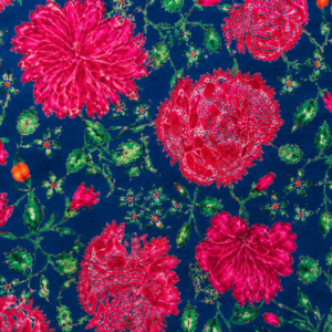 BLUE INDIAN PATTERN ROUND TABLECLOTH