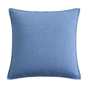 LIGHT BLUE LINEN SQUARE CUSHION