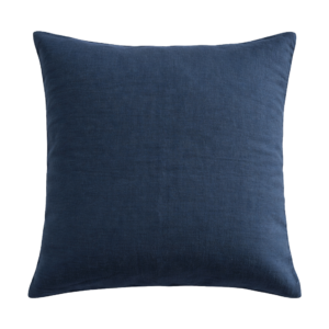 DARK BLUE LINEN SQUARE CUSHION