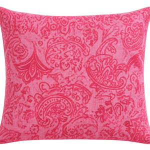 ALMOFADA QUADRADA PAISLEY ROSA