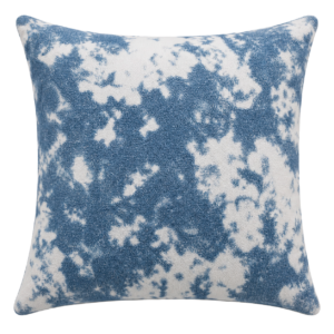 BLUE TIE-DYE SQUARE CUSHION