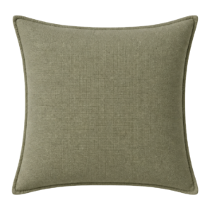 LIGHT GREEN LINEN SQUARE CUSHION