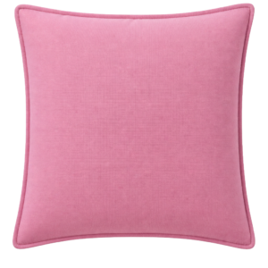 ALMOFADA QUADRADA COR DE ROSA LILÁS