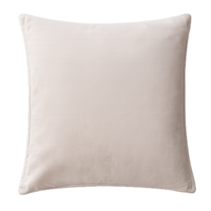 BEIGE VELVET SQUARE CUSHION