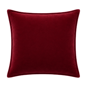 ALMOFADA QUADRADA VELUDO BURGUNDY