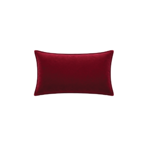 BURGUNDY VELVET RECTANGULAR CUSHION