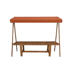 CAPA ESTRUTURA BARRAQUINHA TERRACOTA ALGODÃO