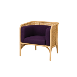 PURPLE MODERN RATTAN ARMCHAIR