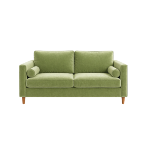 LIGHT GREEN VELVET 3-SEATED SOFA COVER