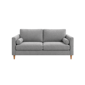 GREY COTTON 3-SEATED SOFA