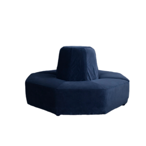 NAVY BLUE ROUND SOFA