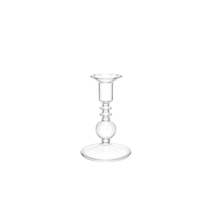 GLASS CANDLESTICK - 12 CM