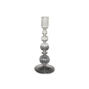 GLASS CANDLESTICK - 20,5 CM