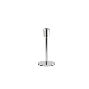 CHROME ALUMINIUM CANDLE HOLDER - SMALL